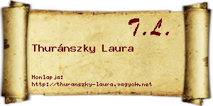 Thuránszky Laura névjegykártya