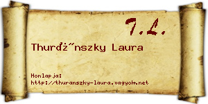 Thuránszky Laura névjegykártya
