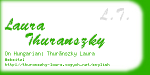 laura thuranszky business card